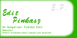 edit pinkasz business card